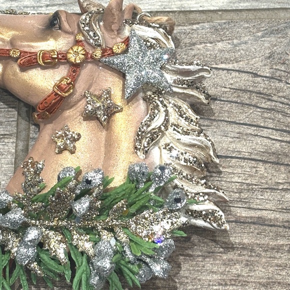 Holiday Horses: “Nova” design. Decorated horse ornament in handcrafted designs. - Picture 4 of 15
